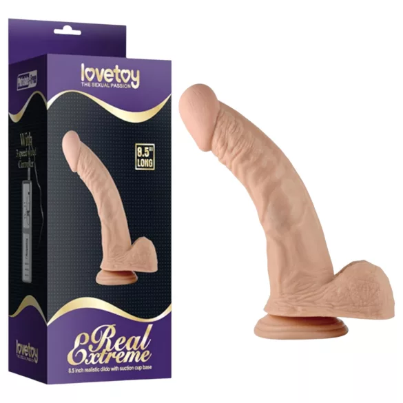 Lovetoy Real Extreme - godemiché réaliste couleur chair pour point G (21 cm)