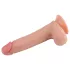 Lovetoy Nature Cock - godemichet réaliste double couche - 20cm beige