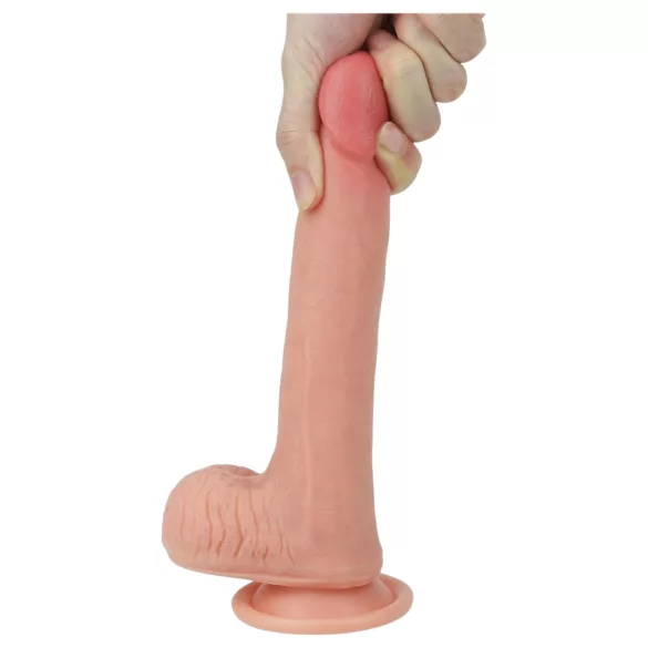 Lovetoy Nature Cock - godemichet réaliste double couche - 20cm beige