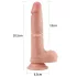 Lovetoy Nature Cock - godemichet réaliste double couche - 20cm beige