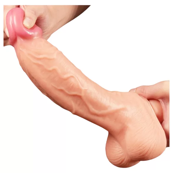 Lovetoy Nature Cock - gode réaliste double couche - 25cm - couleur chair
