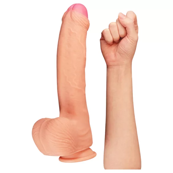 Lovetoy Nature Cock - gode réaliste double couche - 28cm - couleur chair