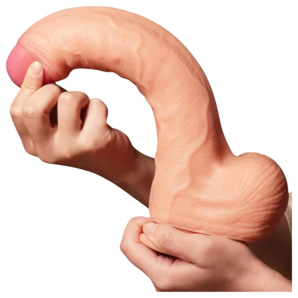 Lovetoy Nature Cock - gode réaliste double couche - 28cm - couleur chair
