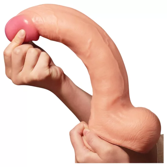 Lovetoy - gode réaliste double couche - 30 cm - couleur chair