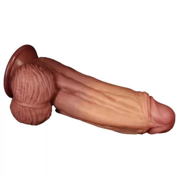 Lovetoy - gode réaliste double couche - 26 cm - couleur chair