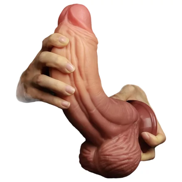 Lovetoy - gode réaliste double couche - 26 cm - couleur chair