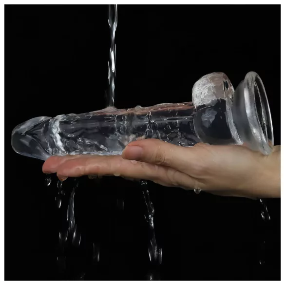 Lovetoy Flawless Clear - gode ventouse - 19 cm (transparent)