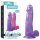 Lovetoy - gode ventouse - réaliste - silicone violet 20cm