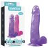 Lovetoy - gode ventouse - réaliste - silicone violet 20cm
