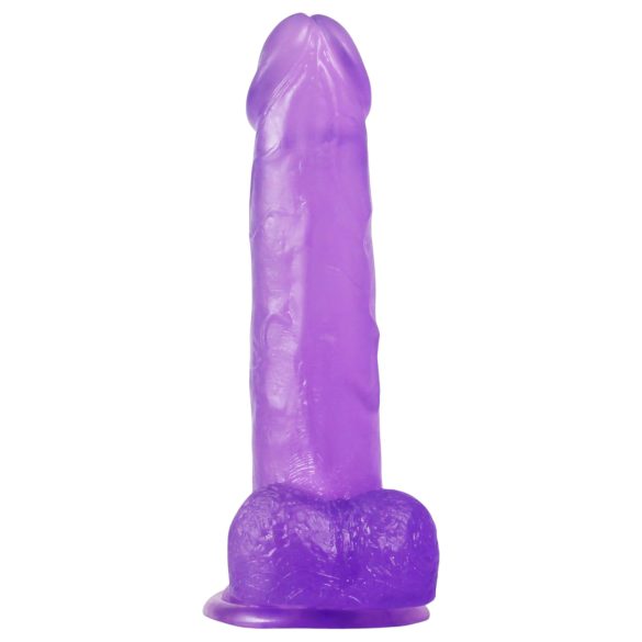 Lovetoy - gode ventouse - réaliste - silicone violet 20cm