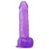 Lovetoy - gode ventouse - réaliste - silicone violet 20cm
