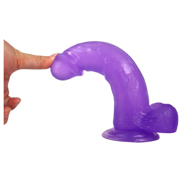 Lovetoy - gode ventouse - réaliste - silicone violet 20cm