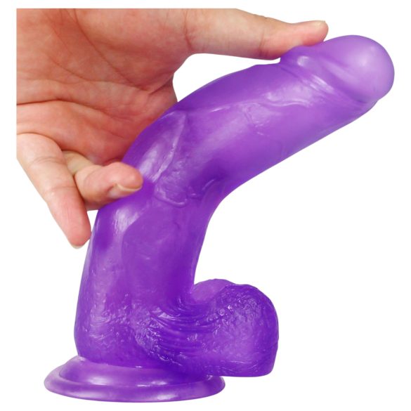 Lovetoy - gode ventouse - réaliste - silicone violet 20cm