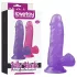 Lovetoy - gode ventouse réaliste - 15 cm - gelée violette