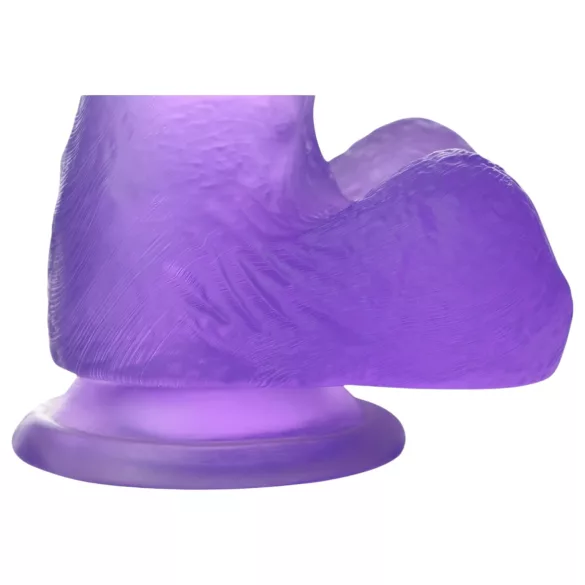 Lovetoy - gode ventouse réaliste - 15 cm - gelée violette