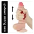 Lovetoy Sliding-Skin - gode ceinture réaliste double couche - 18 cm