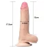 Lovetoy Sliding-Skin - gode ceinture réaliste double couche - 18 cm