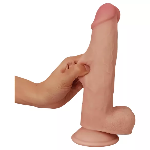 Lovetoy Sliding-Skin - gode micur deux couches - 21cm - couleur chair