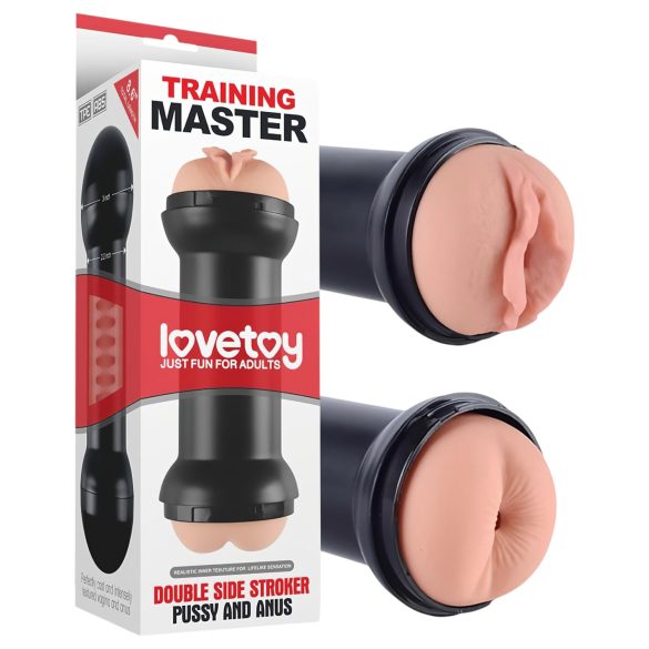 Lovetoy - Masturbateur vagin et anus (naturel)
