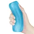 Lovetoy - Masturbateur double face à relief - silicone bleu