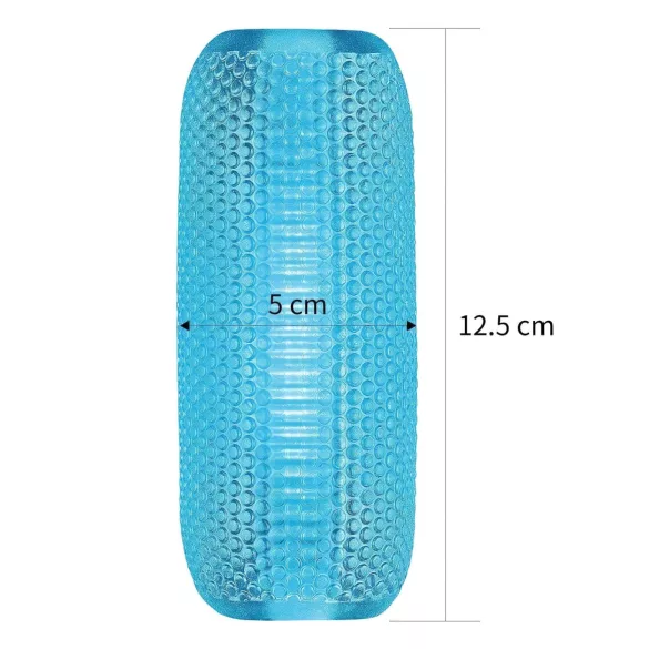 Lovetoy - Masturbateur double face à relief - silicone bleu