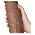 Lovetoy Chubby - Gros dildo réaliste ventouse 25cm (naturel)