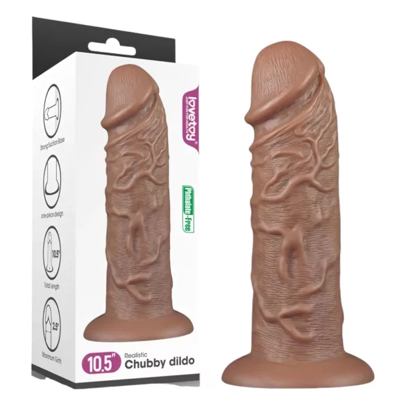 Lovetoy Chubby - gode réaliste ventouse - 25 cm - couleur chair
