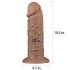 Lovetoy Chubby - Gros dildo réaliste ventouse 25cm (naturel)