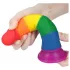 Lovetoy Prider - gode réaliste - 19 cm - multicolore