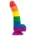 Lovetoy Prider - gode réaliste - silicone - 19cm - arc-en-ciel