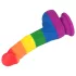 Lovetoy Prider - gode réaliste - silicone - 19cm - arc-en-ciel