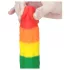 Lovetoy Prider - gode réaliste - silicone - 19cm - arc-en-ciel