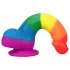 Lovetoy Prider - gode réaliste - silicone - 19cm - arc-en-ciel
