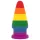 Lovetoy Prider - plug anal dilatateur - 15cm - arc-en-ciel