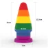 Lovetoy Prider - plug anal dilatateur - 15cm - arc-en-ciel