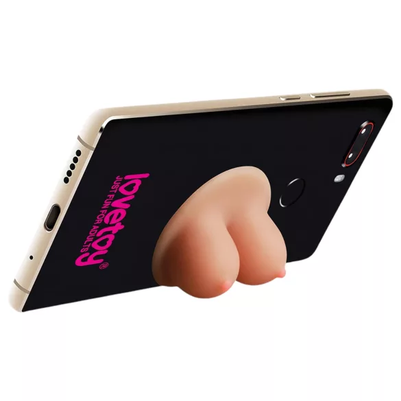 Lovetoy - support téléphone ventouse - poitrine réaliste beige