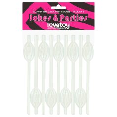 Lovetoy - paille lumineuse vagin - blanc