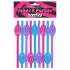 Lovetoy - paille avec vagin - plastique - rose/bleu/violet