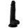 Mr. Rude - gode ceinture ventouse réaliste avec testicules - 19cm - noir