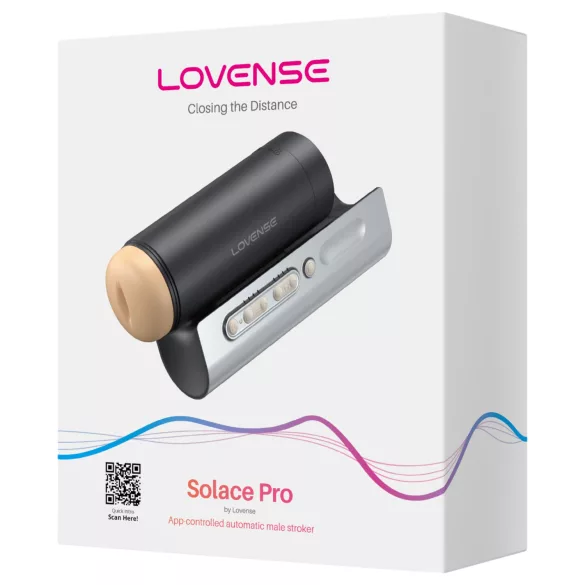 Lovense Solace Pro - masturbateur à va-et-vient contrôlé par application pour hommes (noir)