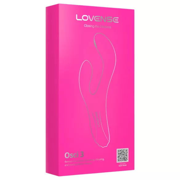 LOVENSE Osci 3 - stimulateur rabbit vibrant - 2 moteurs - silicone rose