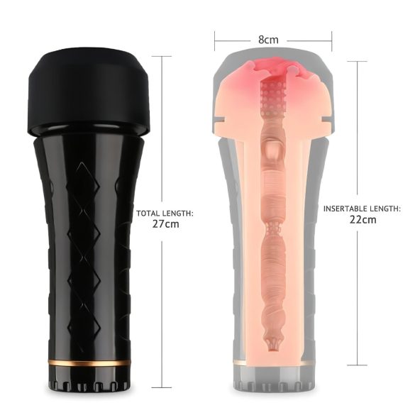 Tracy's Dog - masturbateur réaliste vagin - silicone noir/naturel