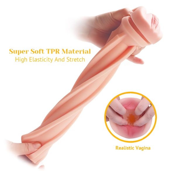 Tracy's Dog - masturbateur réaliste vagin - silicone noir/naturel