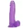 Tracy's Dog - gode ceinture ventouse avec testicules - silicone violet