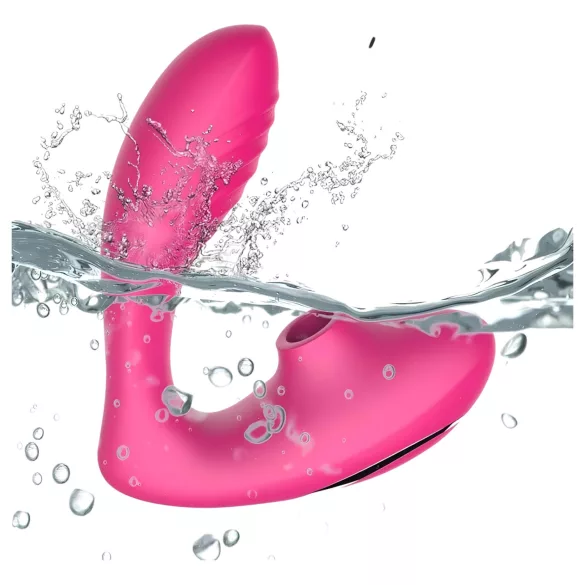 Tracy's Dog - Stimulateur et vibromasseur 2en1 à ondes d'air - silicone rose