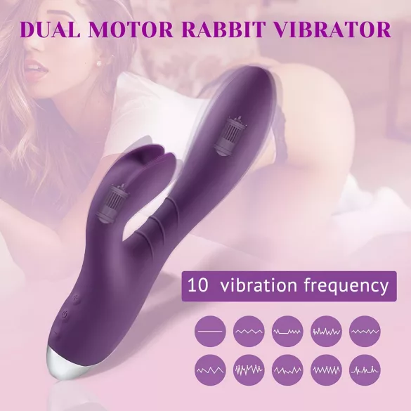 Tracy's Dog - vibromasseur rabbit avec stimulateur clitoridien - waterproof