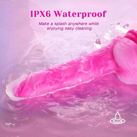 Tracy's Dog Jelivoy-Mid - godemichet réaliste vibrant 20cm - silicone rose