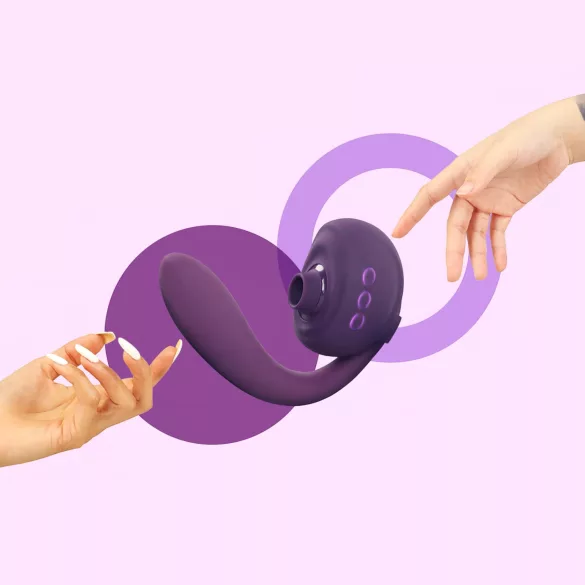 Tracy's Dog OG 3 - stimulateur clitoridien à succion et vibromasseur point G (violet)