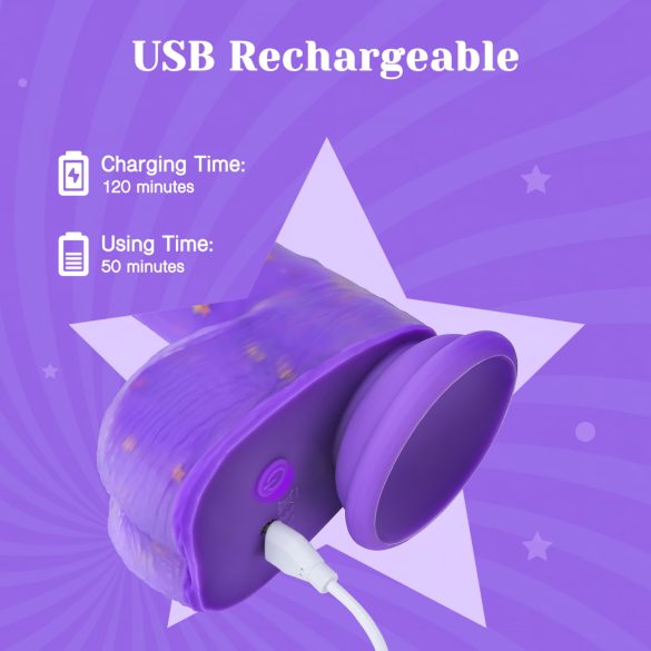 Tracy's Dog Jelivoy - godemichet réaliste vibrant - 22cm - violet