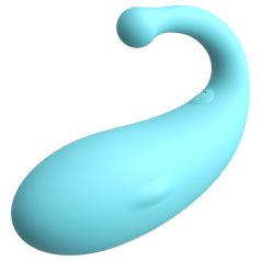   Leopard Whale - œuf vibrant connecté rechargeable - silicone bleu